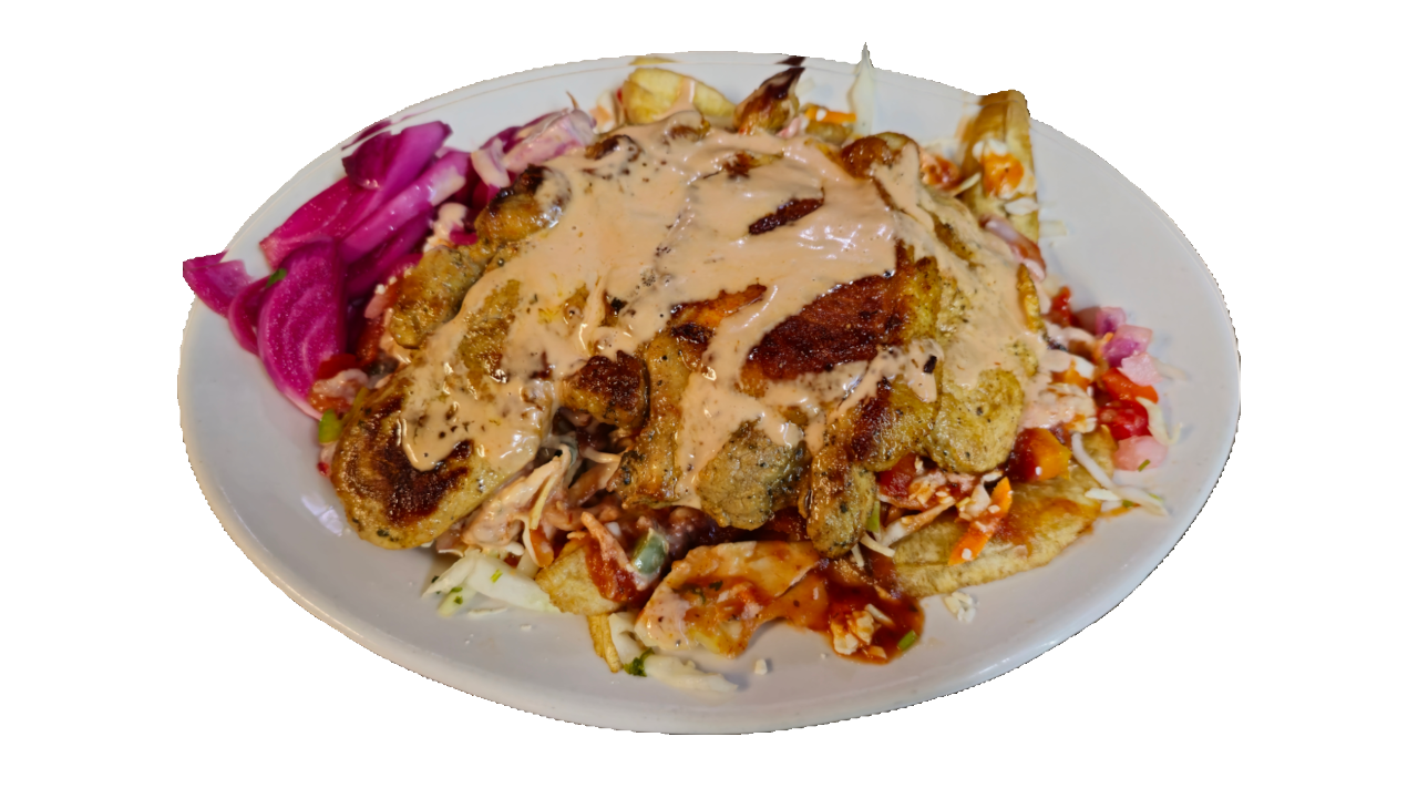 Chuleta Con Tajadas.