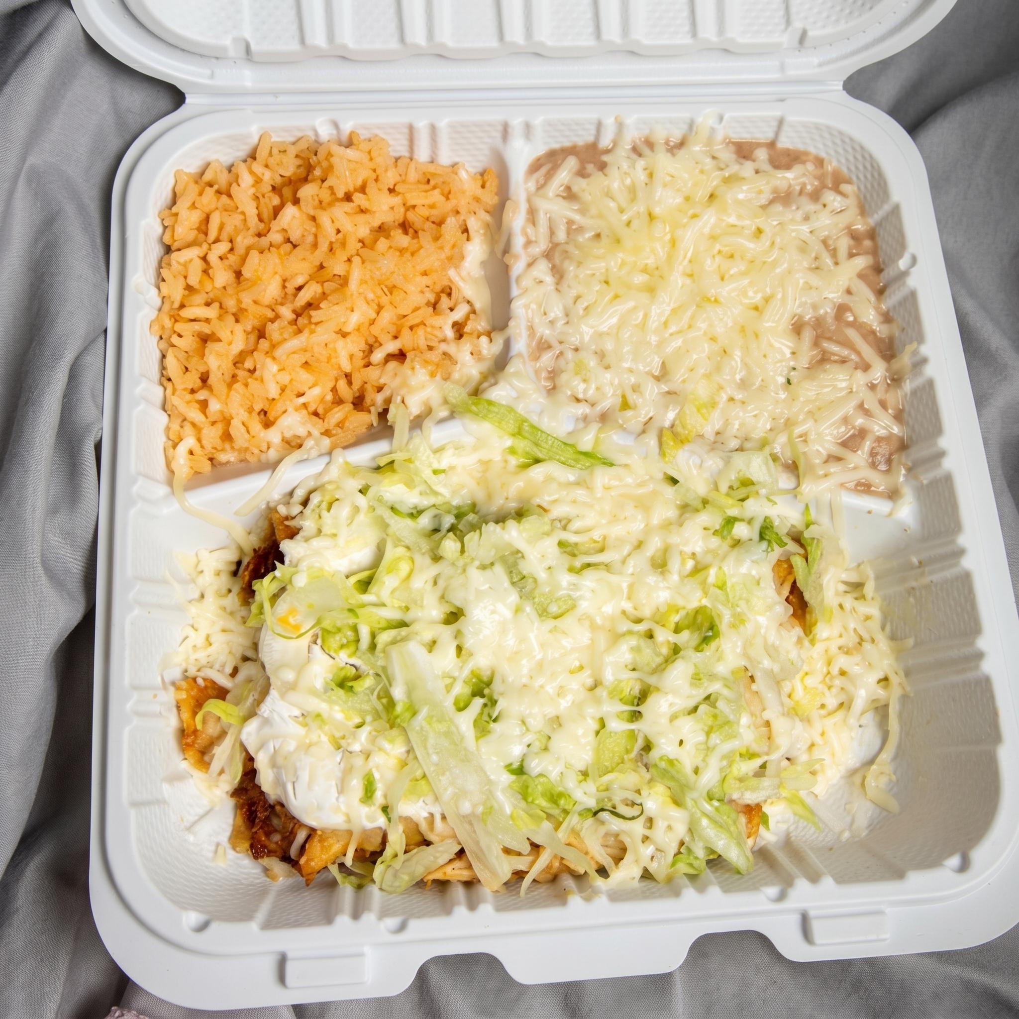 #10 Two Flautas w/ Shredded Chicken.