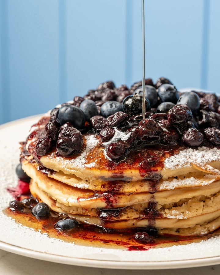 Blueberry Pancakes.