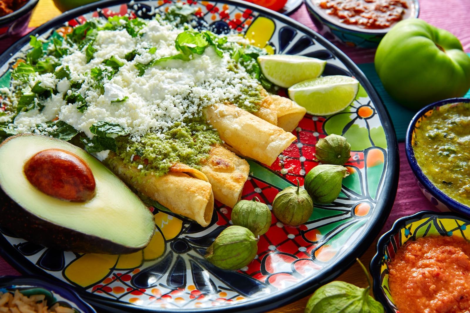 Enchiladas Verdes.