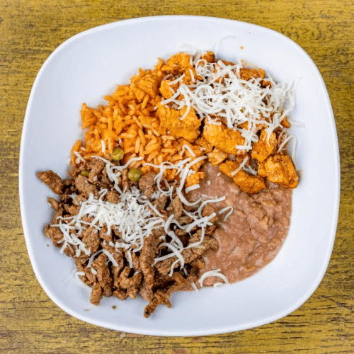 Kids Grilled Chicken Burrito Bowl.