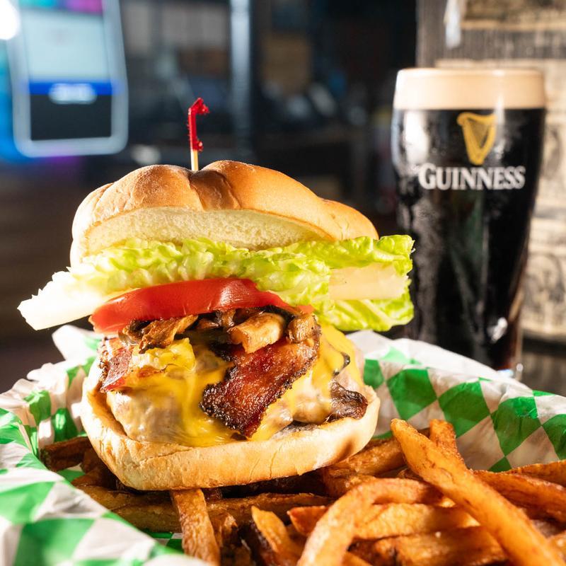 Bacon & Mushroom Burger.