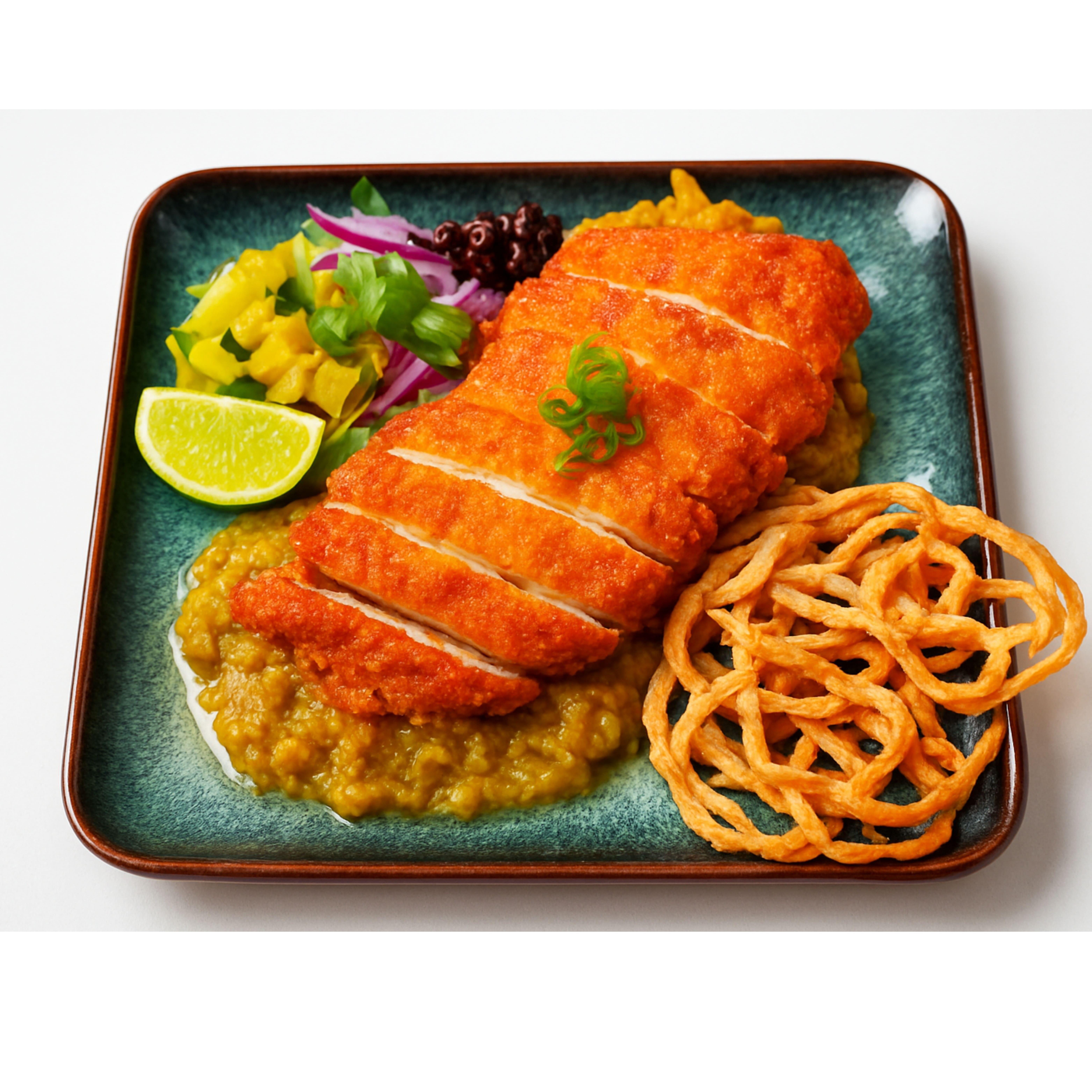 Dry Khao Soi Crispy Chicken.