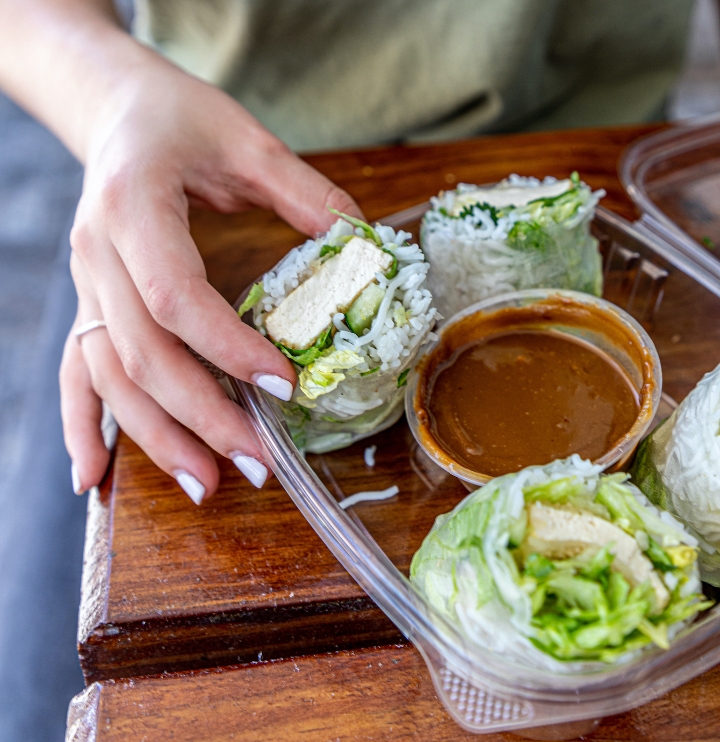 Tofu Spring Rolls.