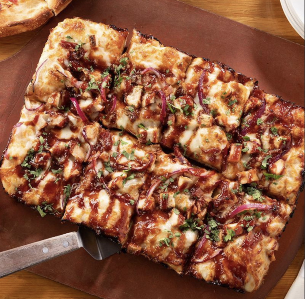 BBQ Chicken Pizza.