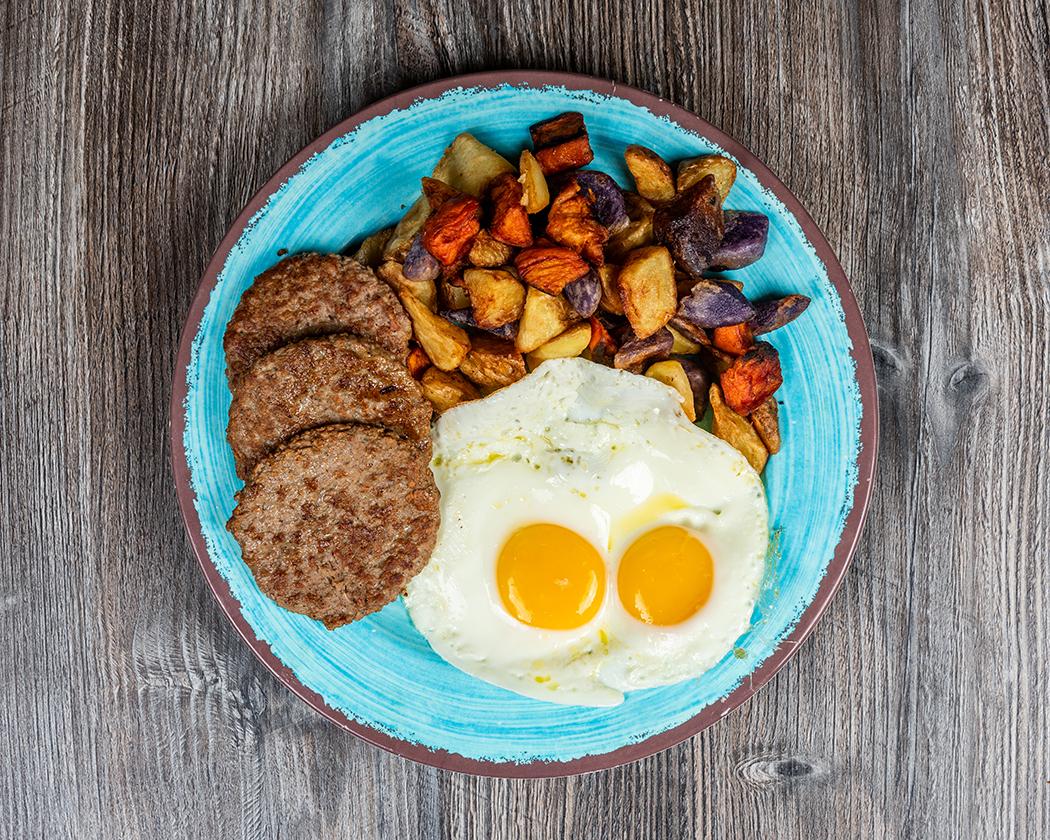 Turkey Sausage & Eggs.