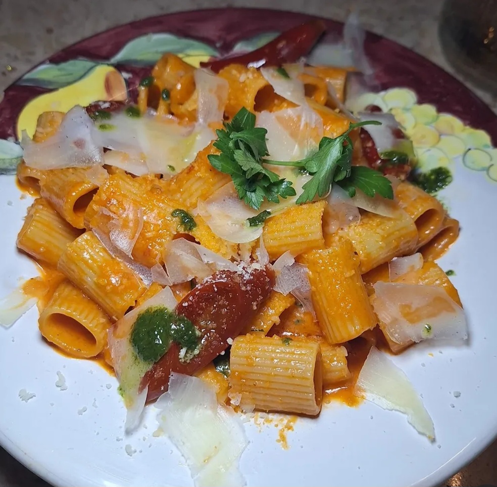 Spicy Rigatoni Vodka.