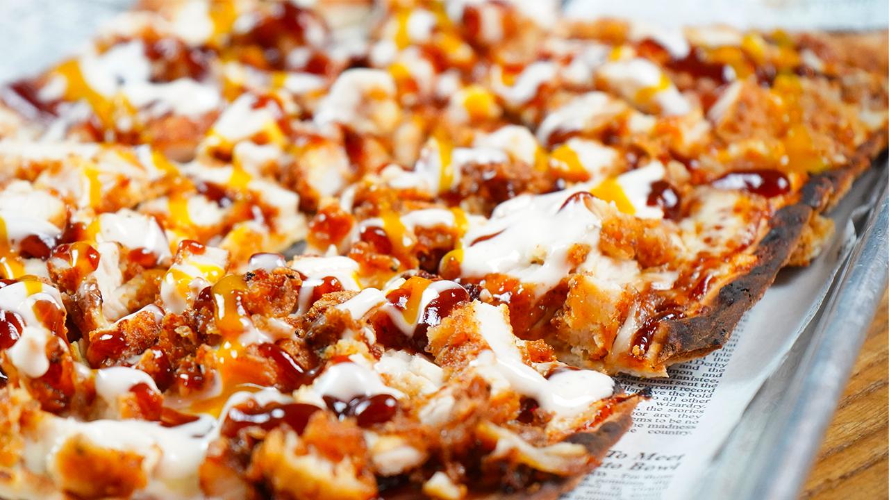 BBQ-Ranch Chicken Flatbread.