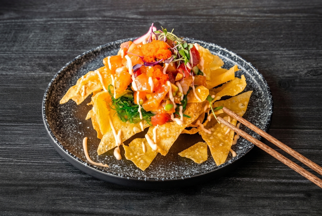 Sashimi nacho.
