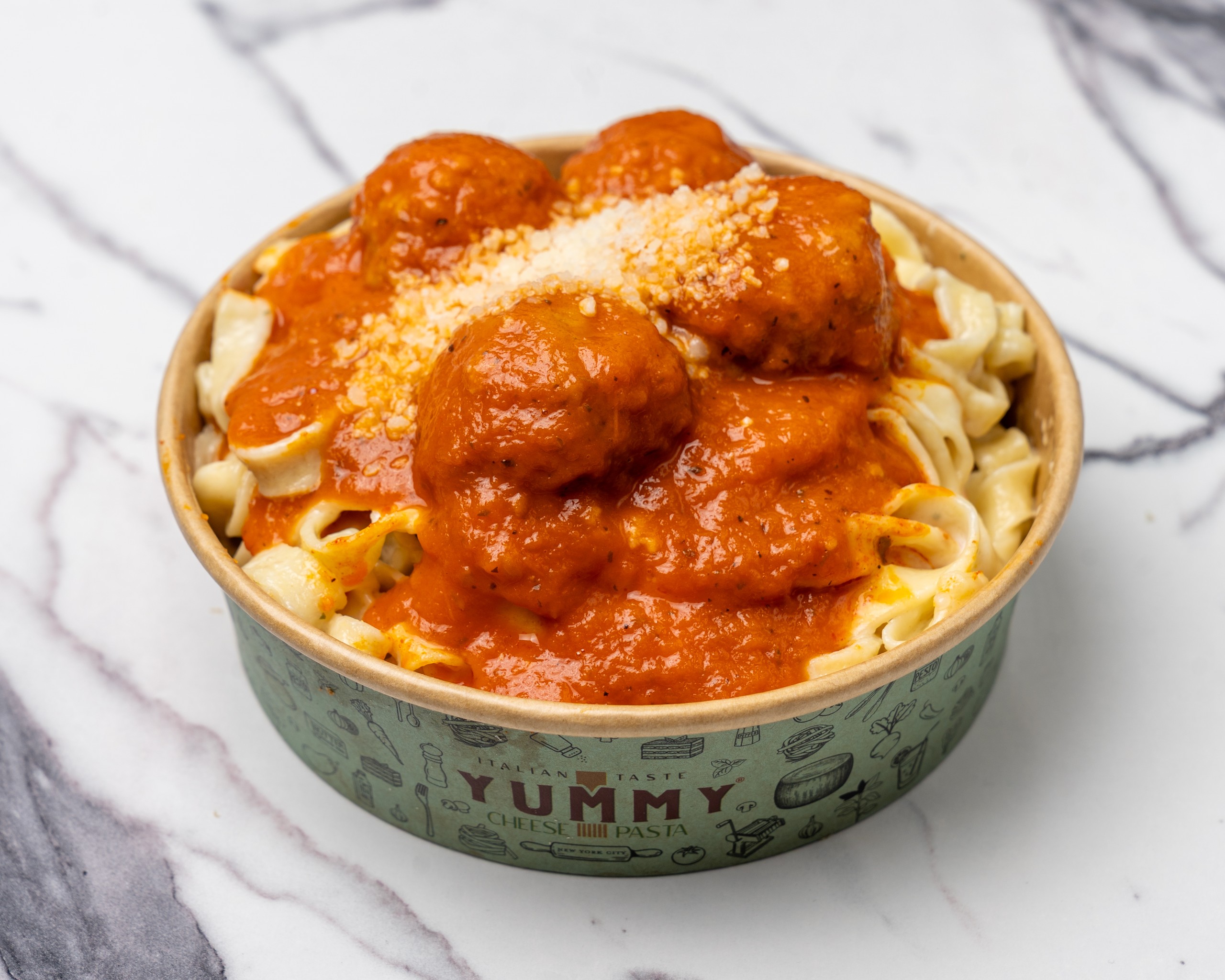 Pasta + Meatball Napolitana.