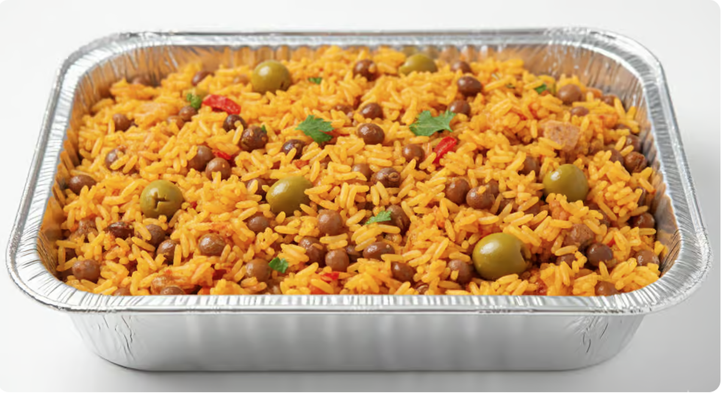 Moro de Guandules  TRAY (Serves 8-10).