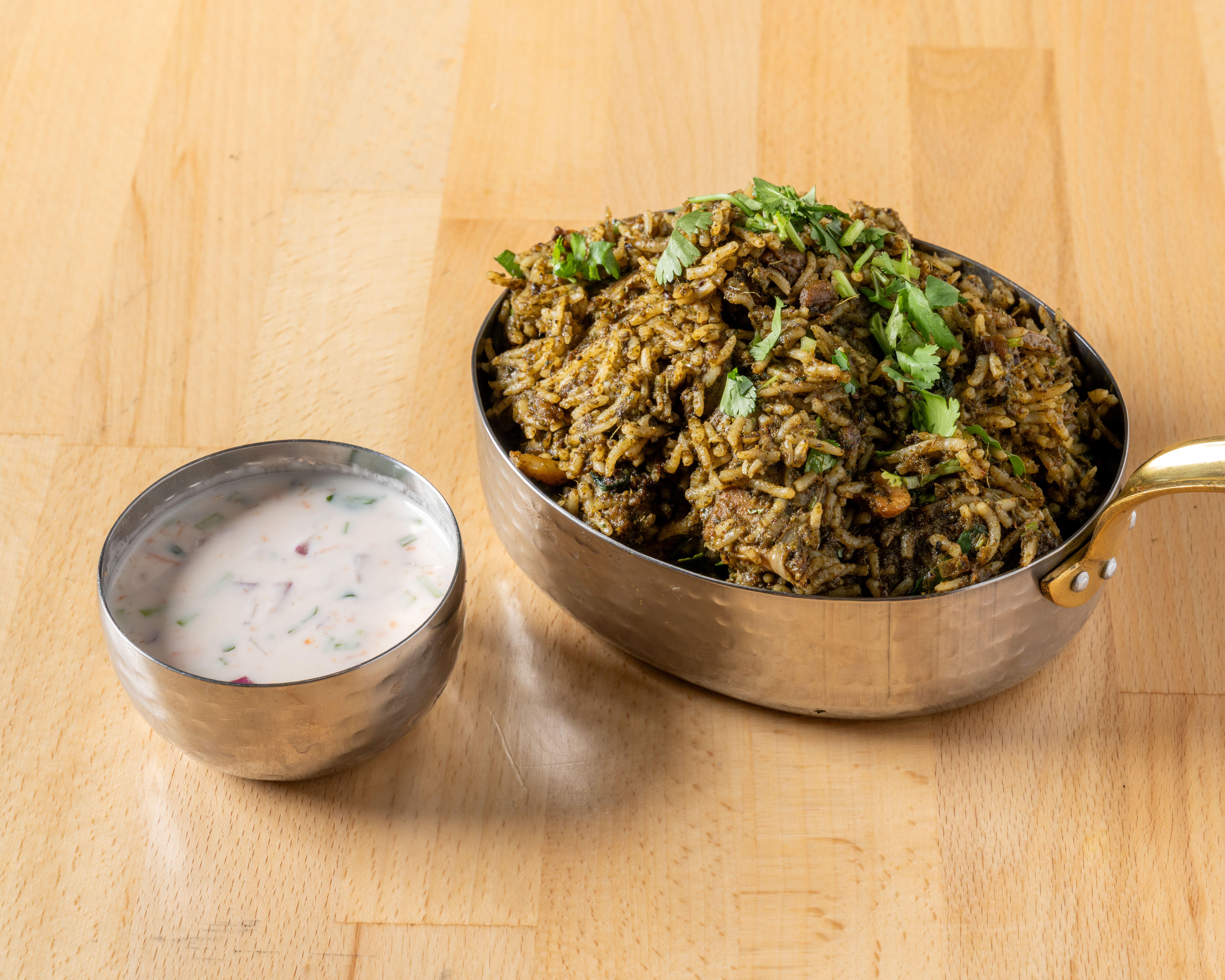 Pudheena Chicken Pulav.