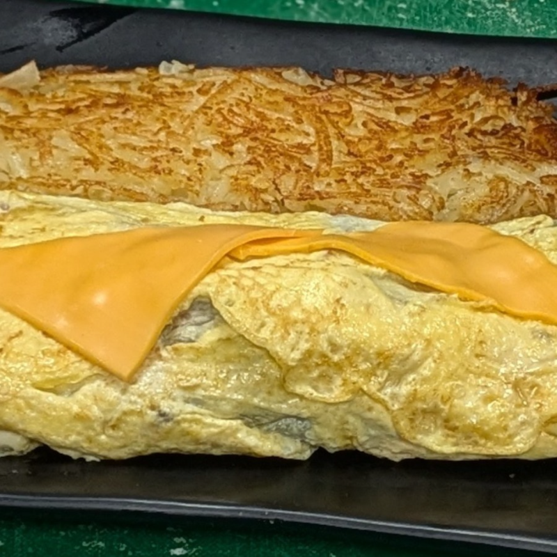 Chicken Philly Omelette.