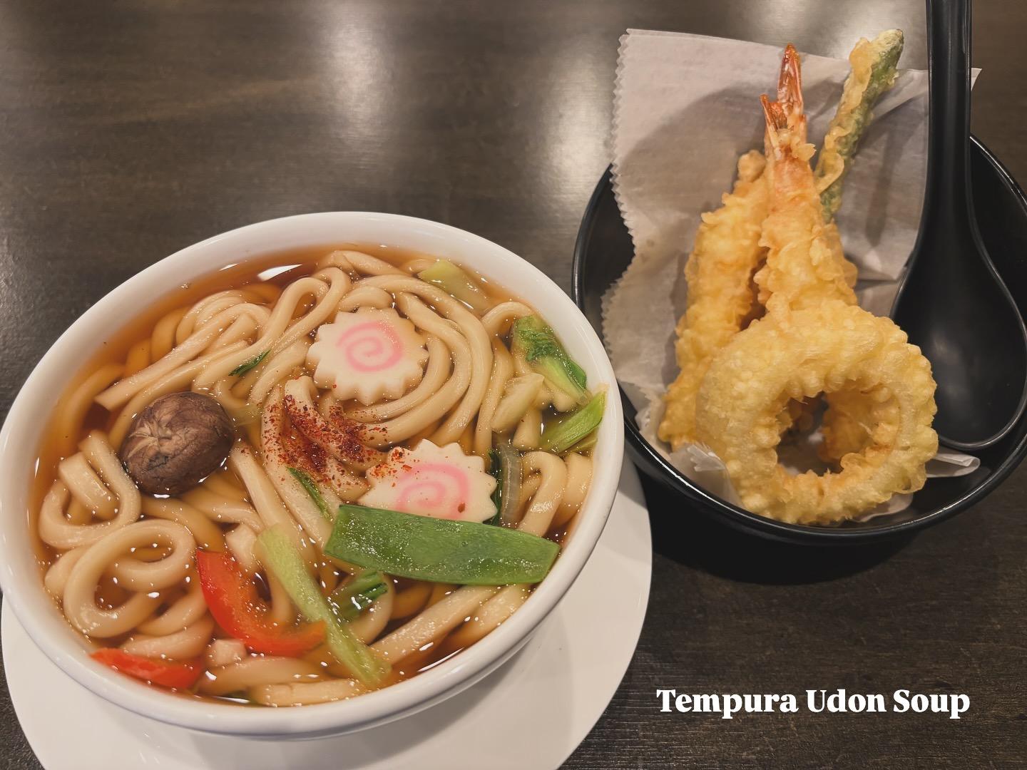L Tempura Udon Soup.