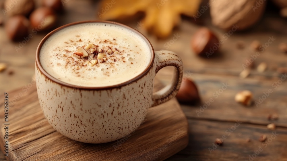Hot Nutty Cow Latte.