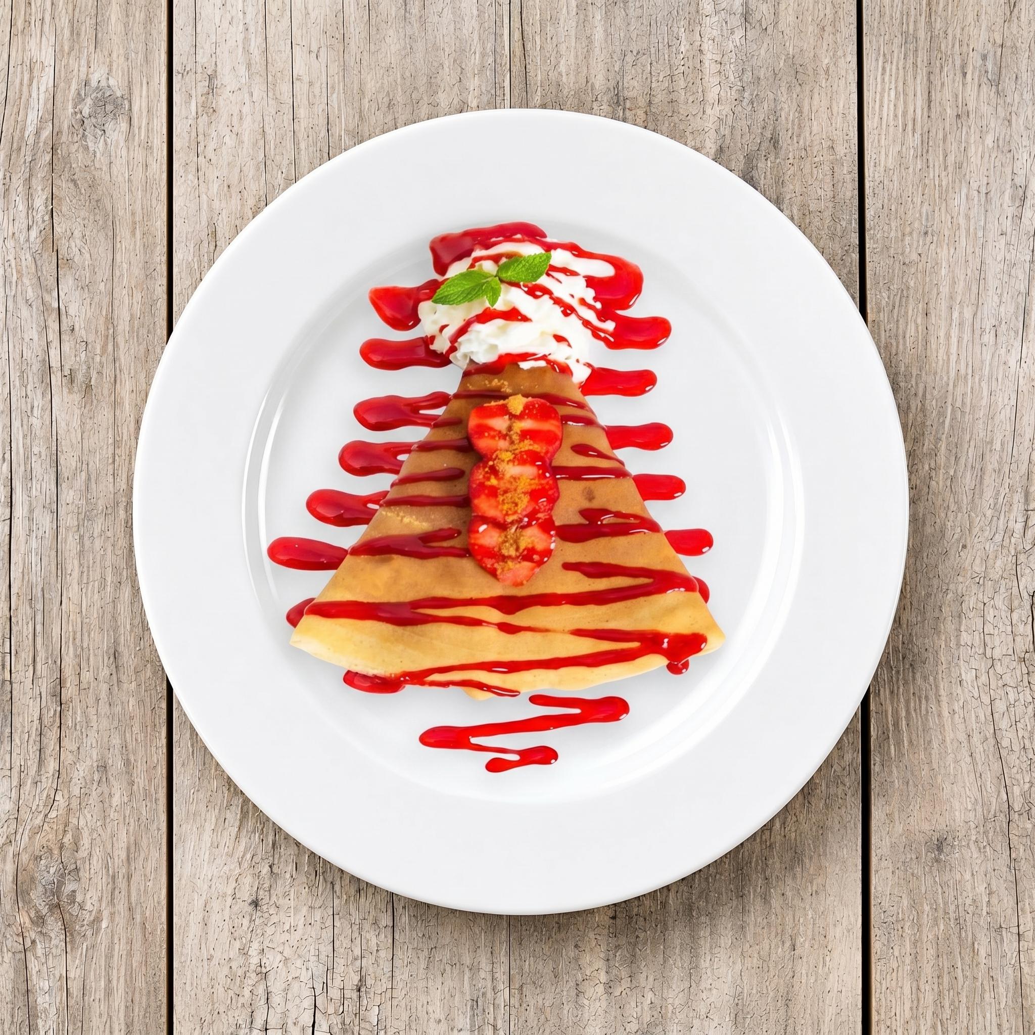 Strawberry Cheesecake Crepe.