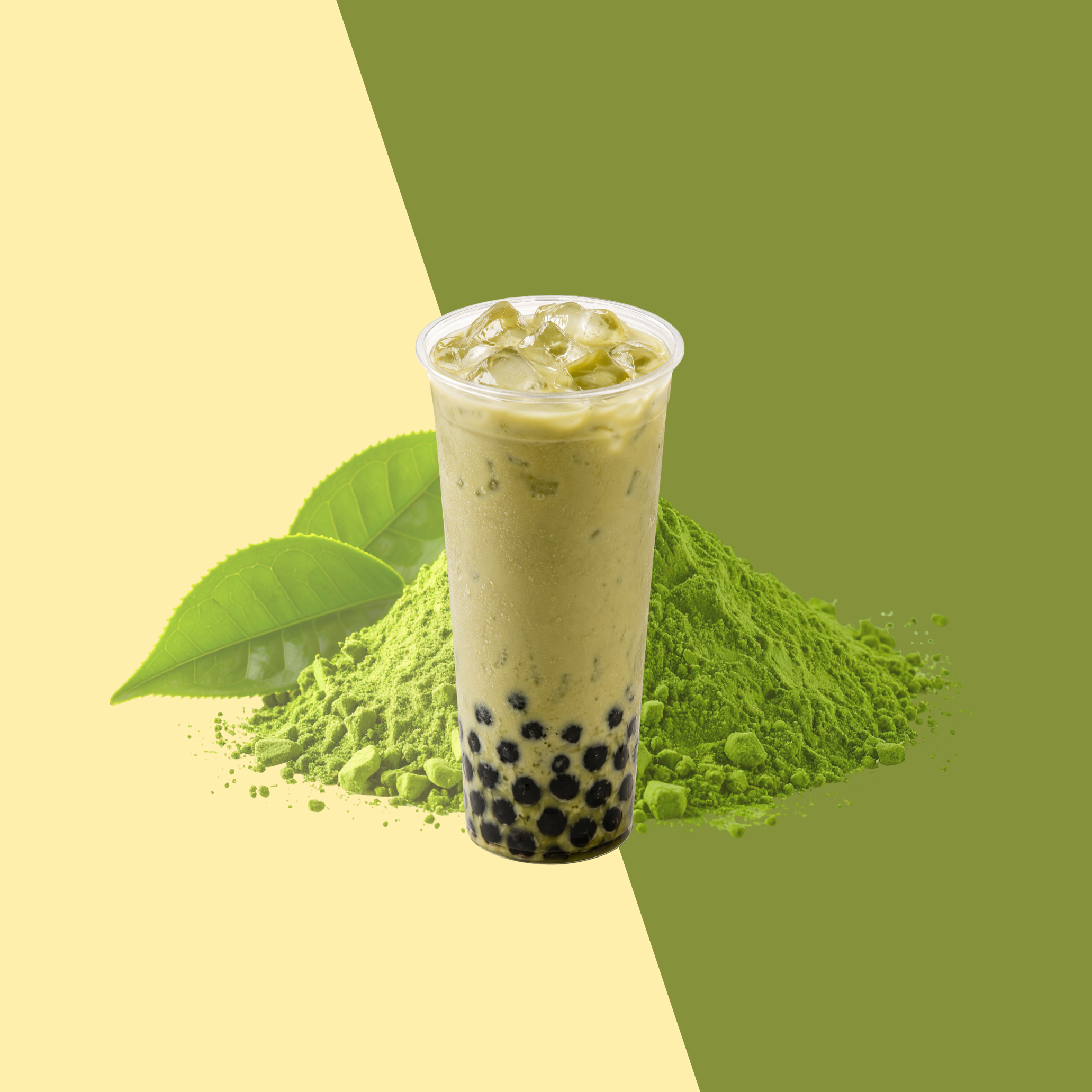 Japanese Matcha Milk Tea.