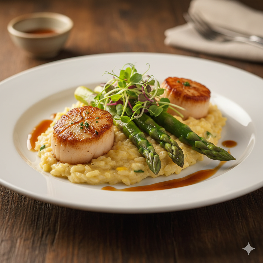 Seared Scallops.