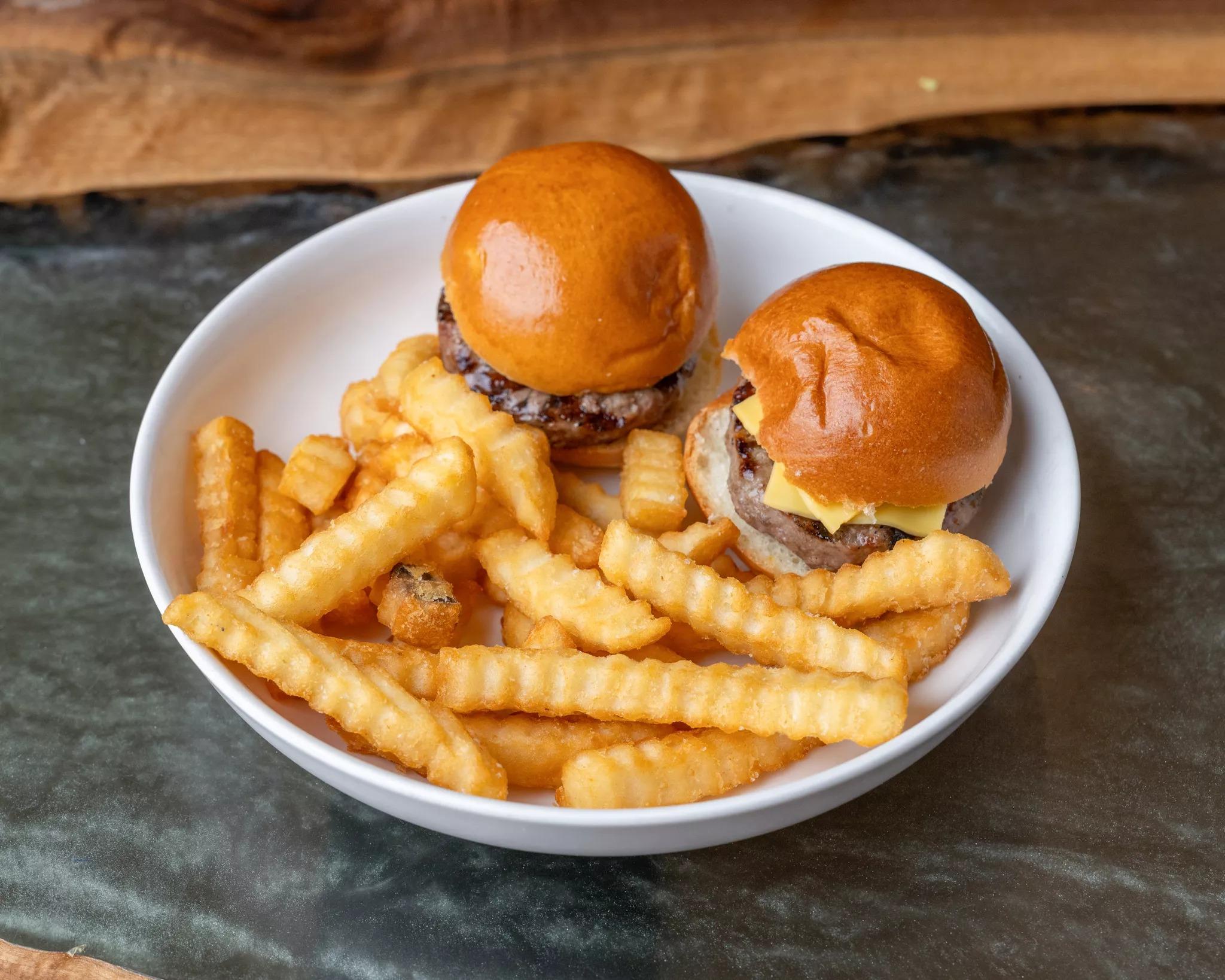 Cheeseburger Sliders & Fries.