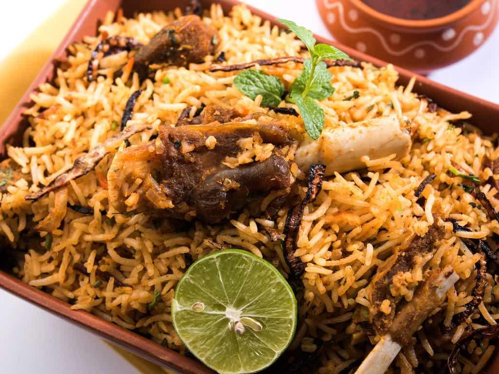 Bone in Goat Biryani.