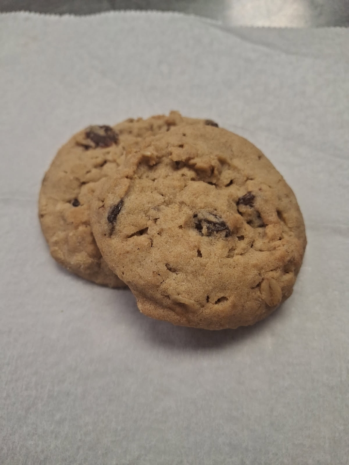 Oatmeal Raisin Cookies.