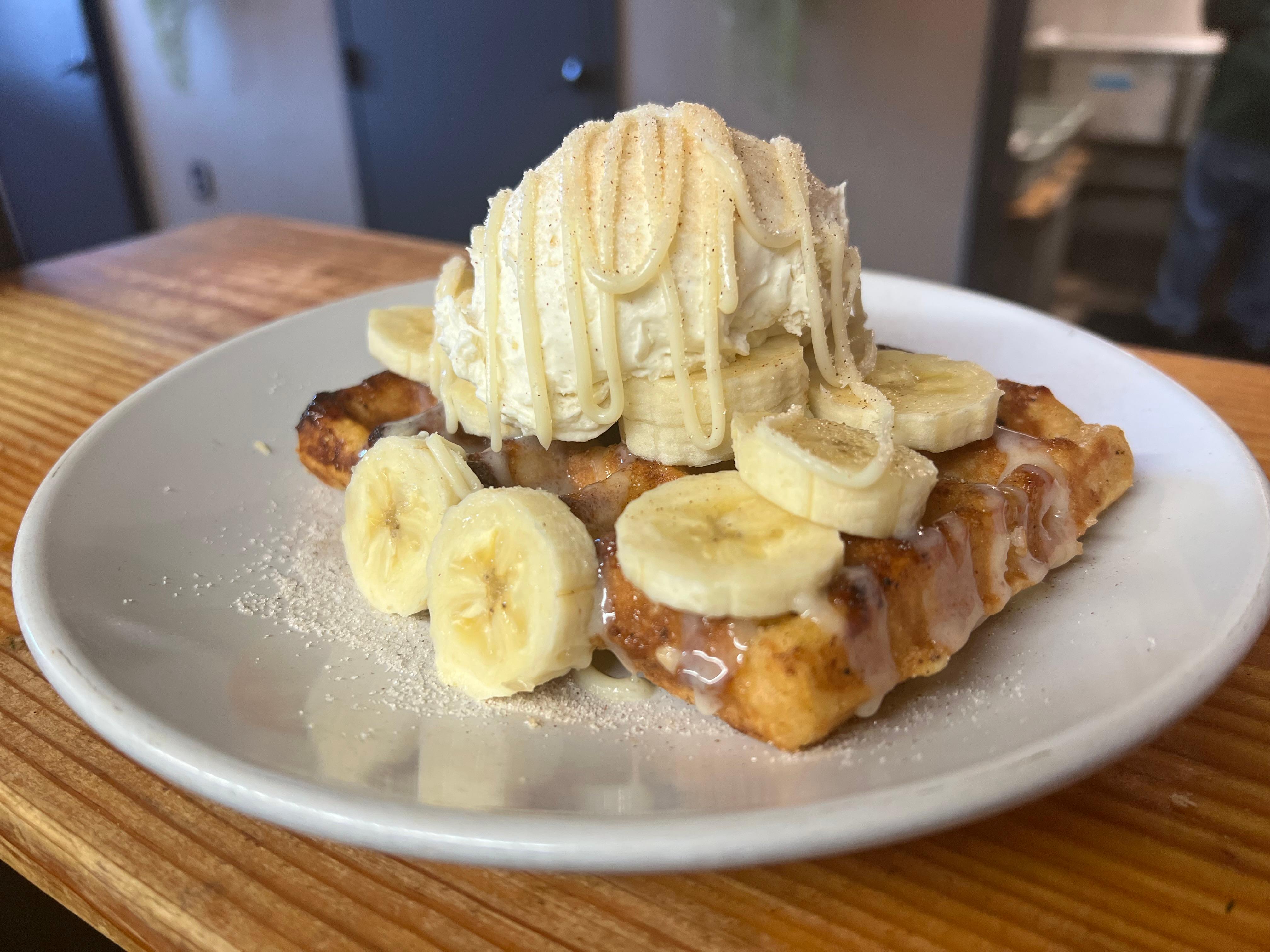 Cinnamon White Choc Banana.