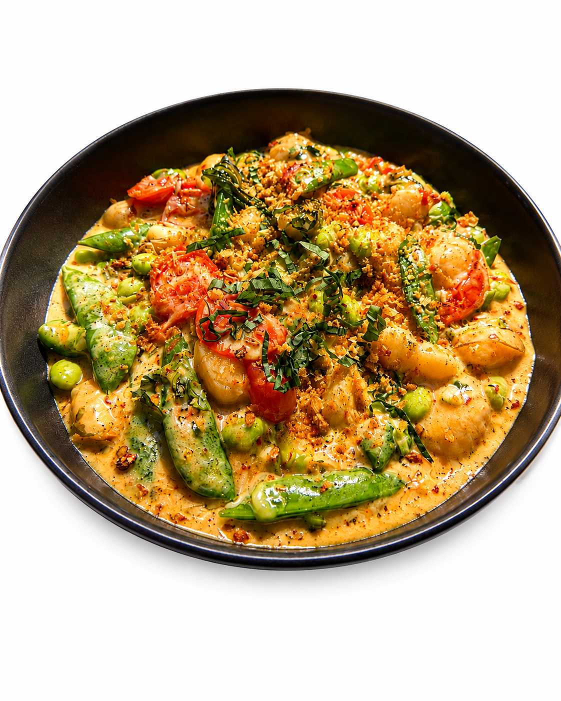 Miso Cream Gnocchi & Edamame.