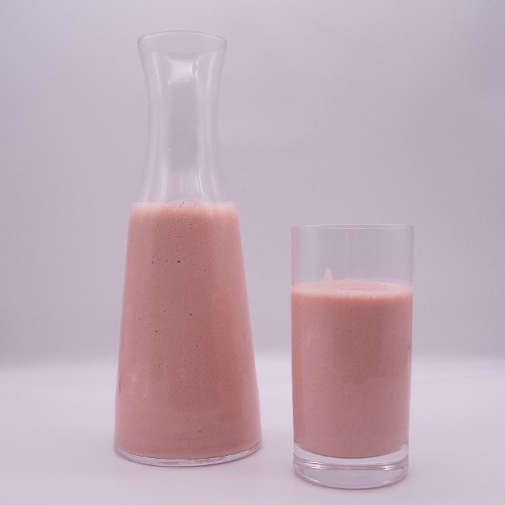 Fresh Fruit Cocktail with Milk.