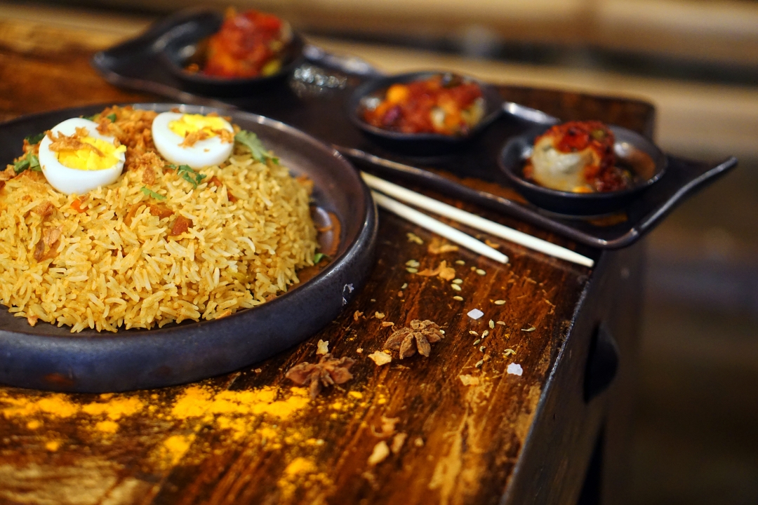 Veg Hyderabadi Biryani.