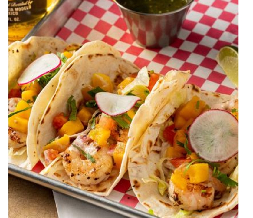 Mango Shrimp Tacos.
