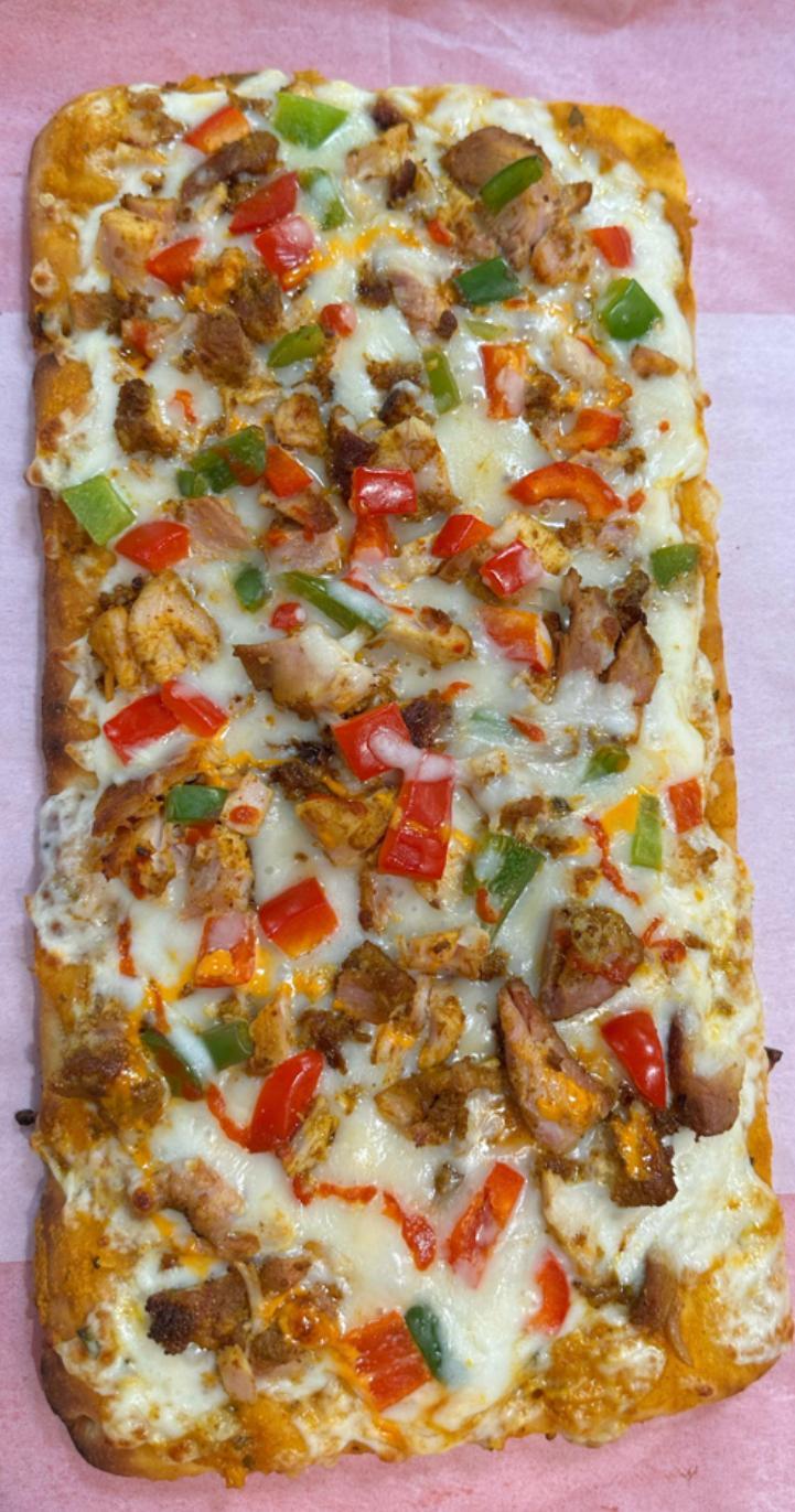 Chicken Tikka Pizza.