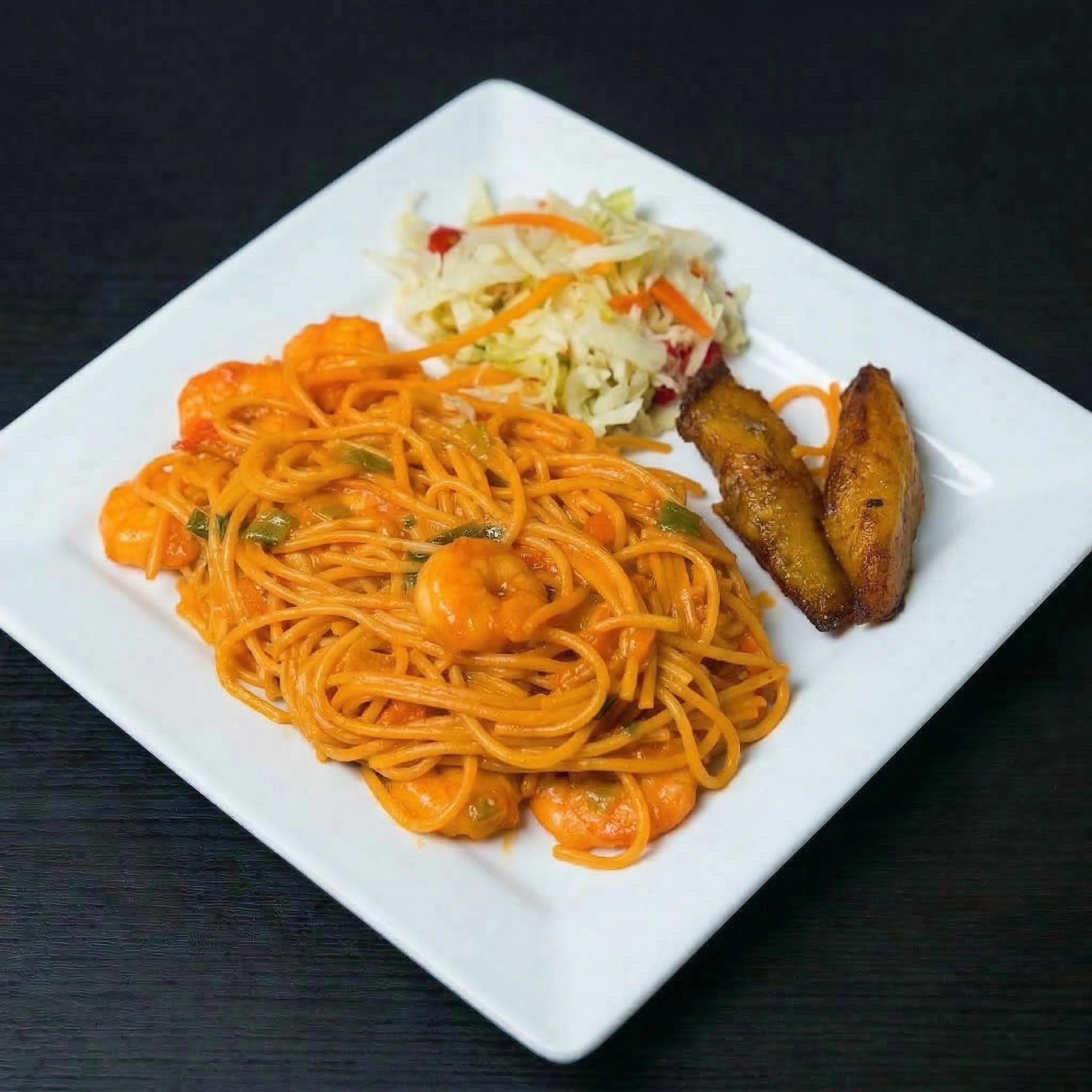 Reggae Scampi (Shrimp).