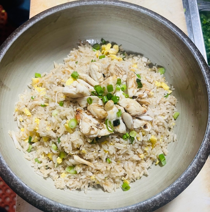 Lump Crab Fried Rice.