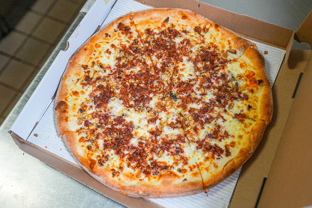 Sicilian 4 Cheese Pizza.
