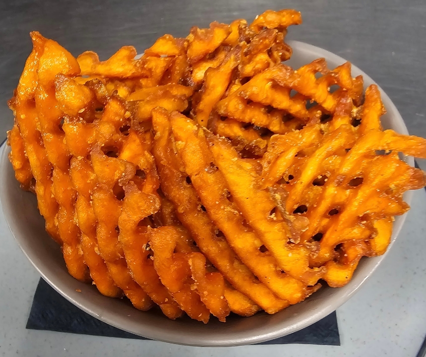 Side of Sweet Potato Waffle Fries.