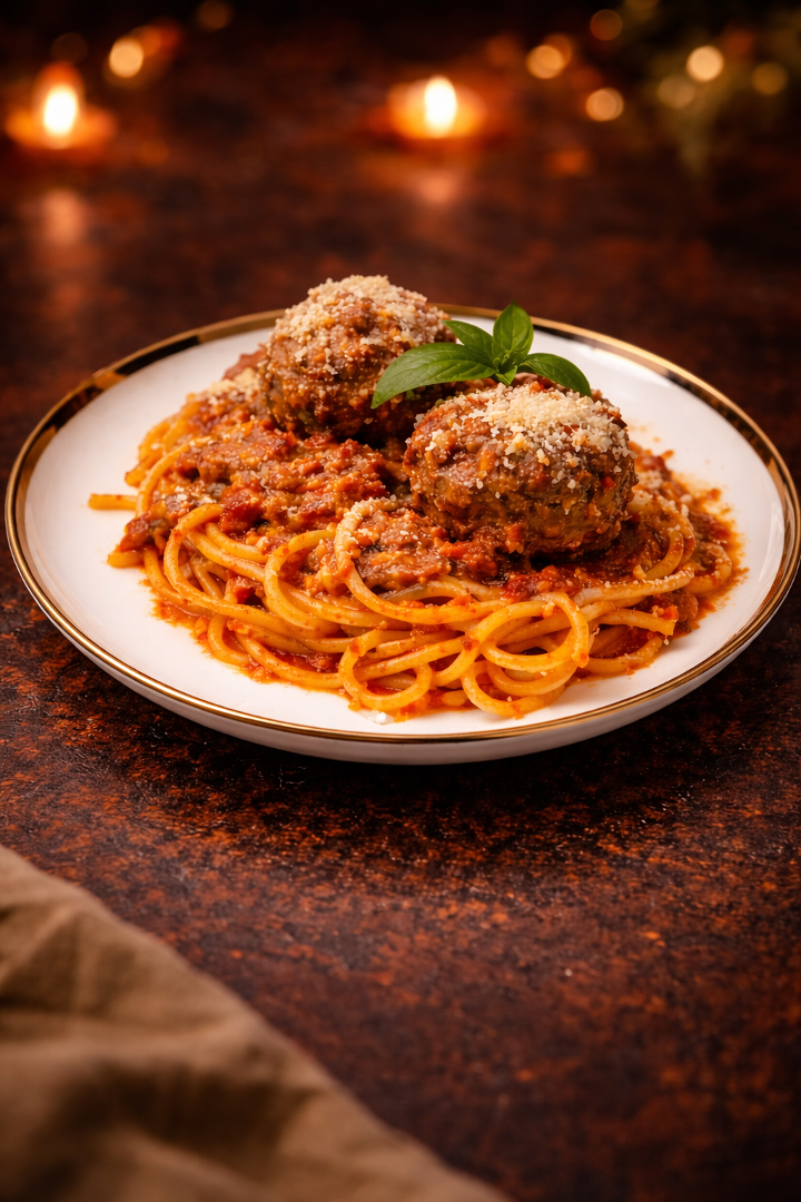 Wagyu Spaghetti & Meatballs.