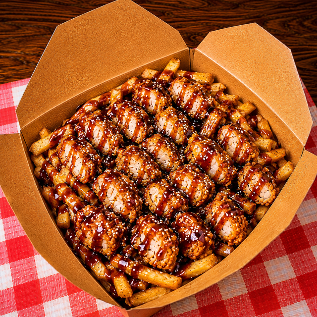Teriyaki Crispy Chicken Fries Bowl.