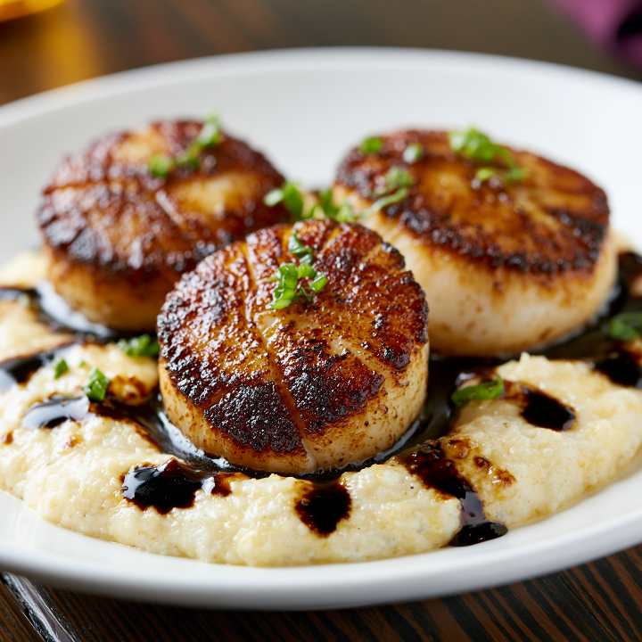 Pan-Seared Sea Scallops.