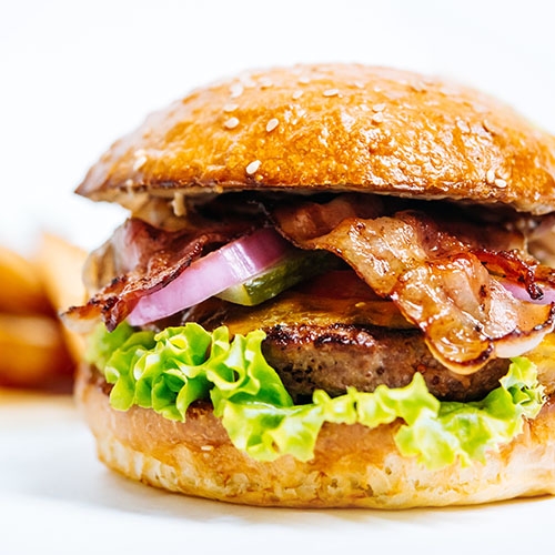 BACON CHEESE BURGER.