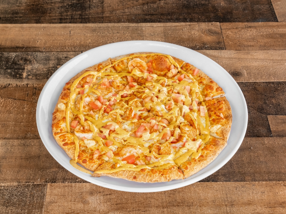 Shrimp and Crab Pizza.