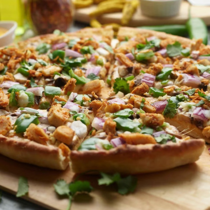 Deep Pan Halal Chicken Tikka Masala Pizzatwist.