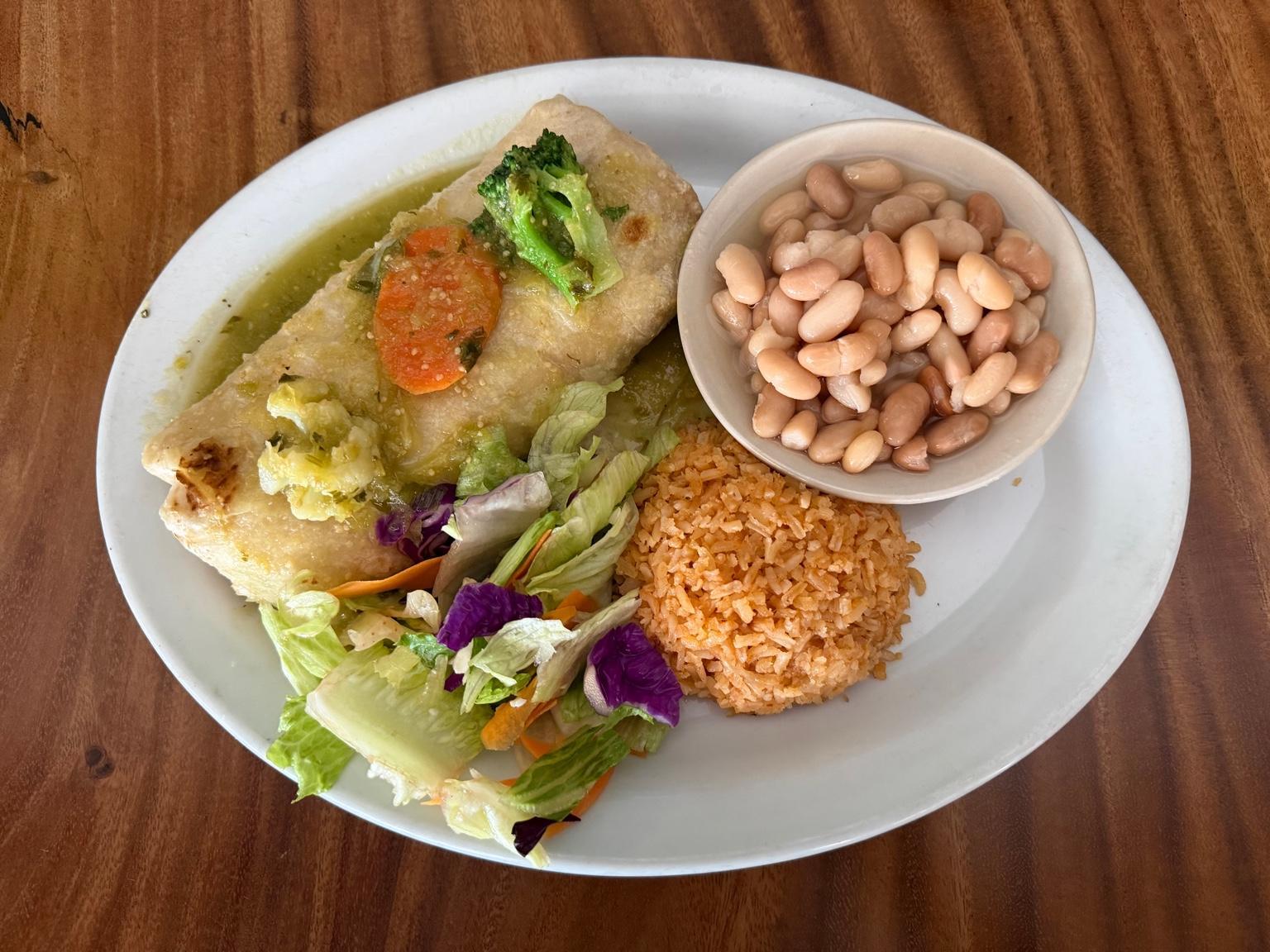 V-1 Veggie Burrito.