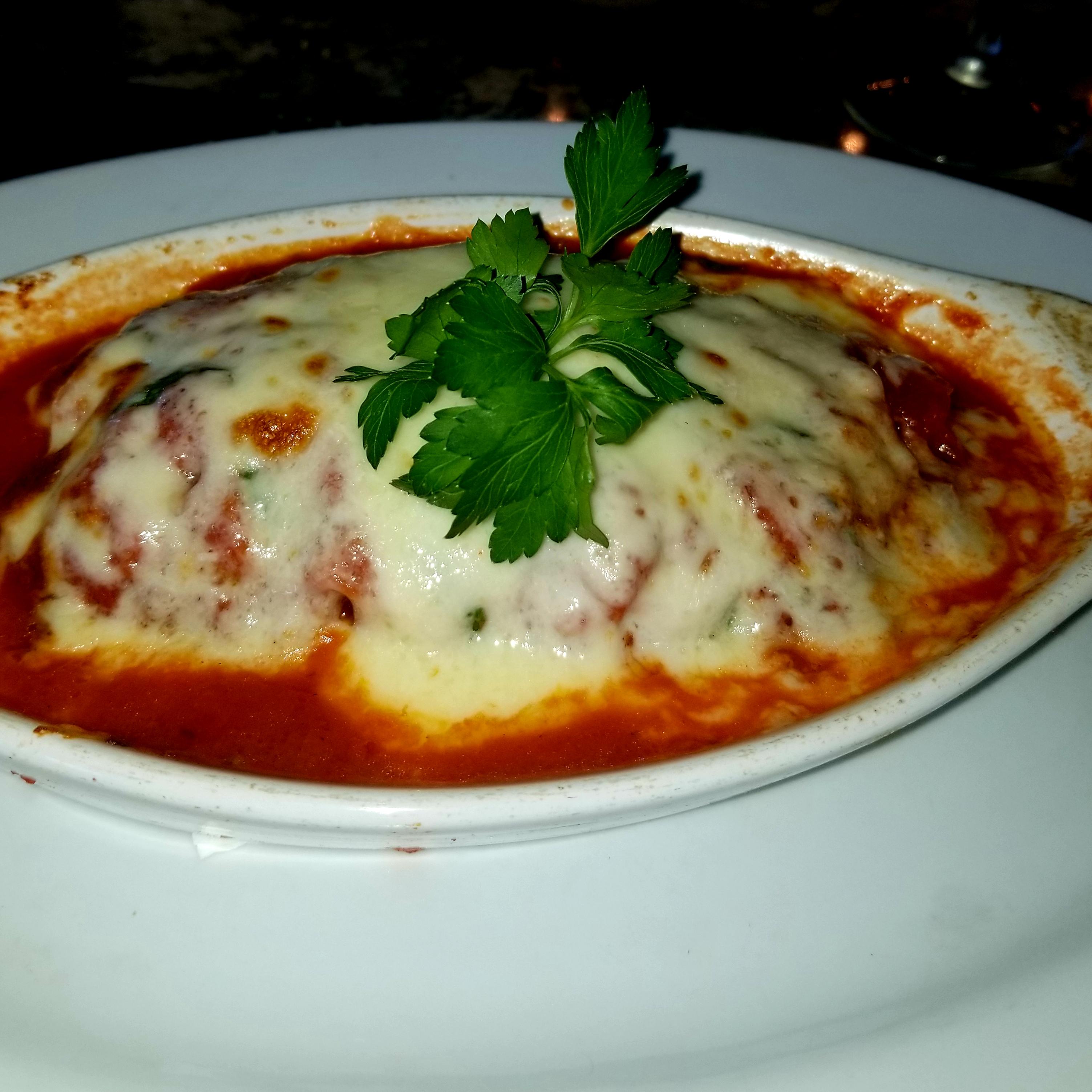 Baked Five Cheese Ravioli.