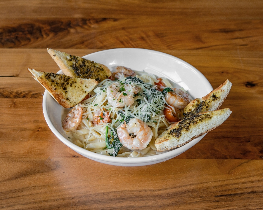 Tuscan Shrimp Fettuccine.