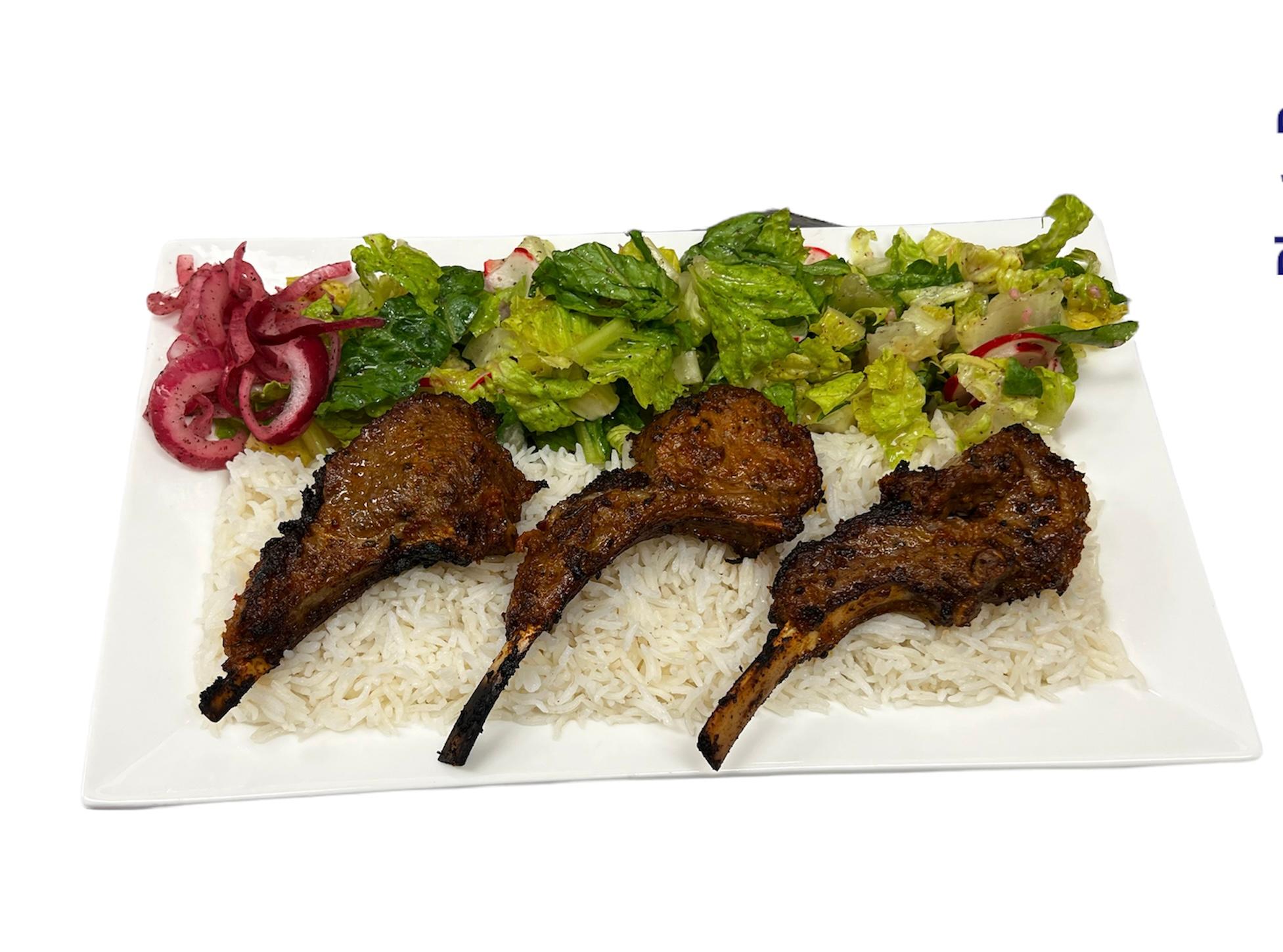 Lamb Chop Kebab.