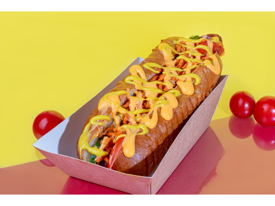 Italian Hot Dog Sandwich.