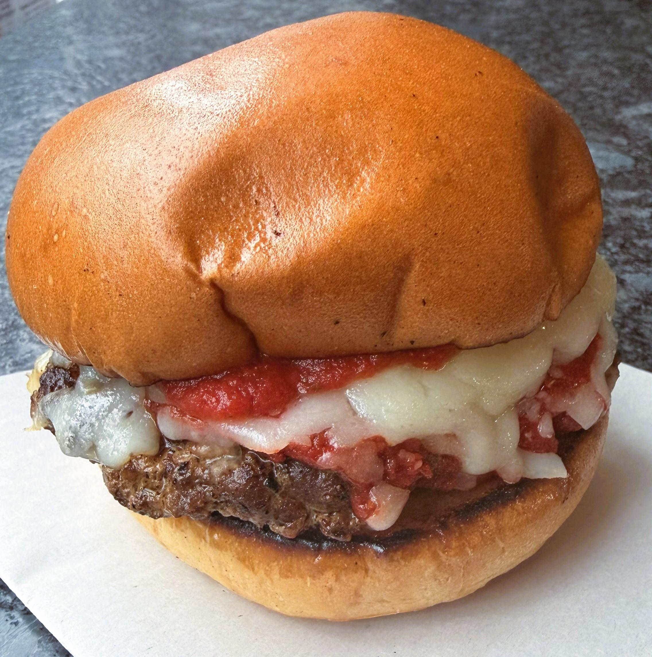 Pizza Smash Burger.