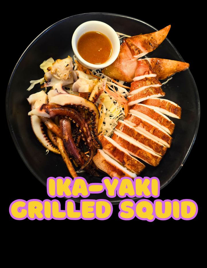 Ikayaki (Grilled squid).