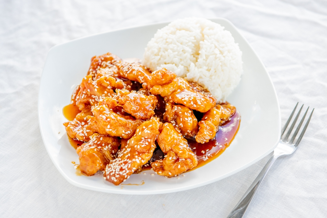 (S) (Chicken/Shrimp) Teriyaki Over Rice 日式烧饭.