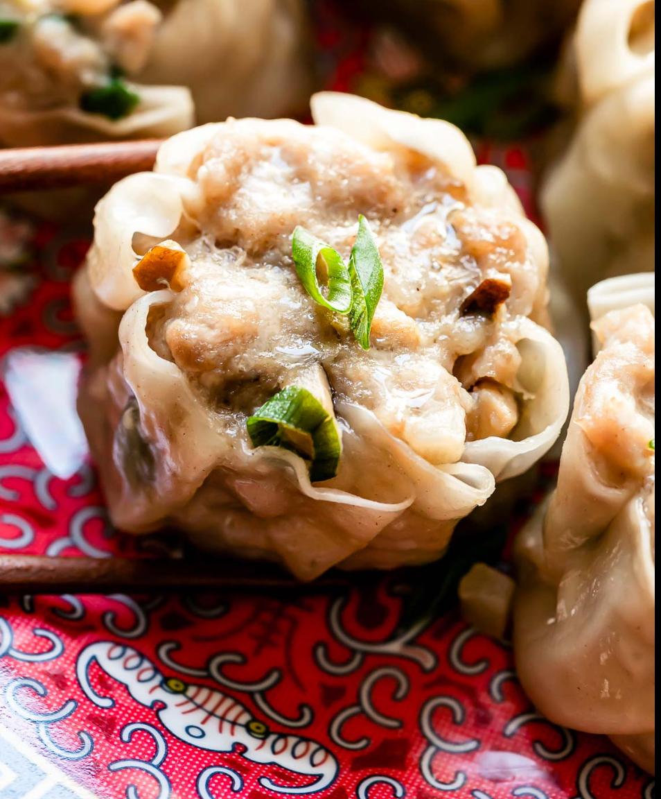 Steamed Pork and Shrimp Shumai.